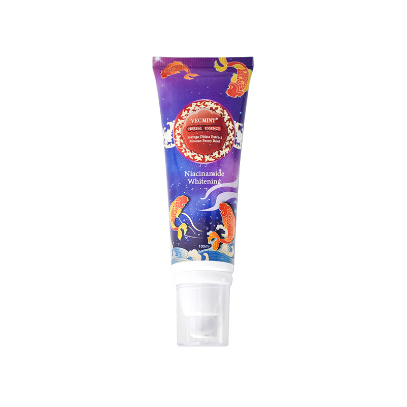 VECMINT HERBAL ESSENCE نیاسینامید خمیر دندان سفید کننده 100 گرم برای دندان های سالم