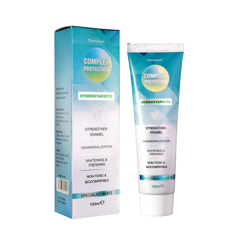 DENTIFRESH 100g خمیر دندان هیدروکسیپاتیت خمیر دندان طعم نعناع خمیر دندان برای بزرگسالان خمیر دندان لوگو سفارشی