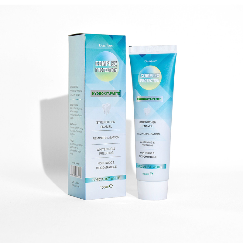 DENTIFRESH 100g خمیر دندان هیدروکسیپاتیت خمیر دندان طعم نعناع خمیر دندان برای بزرگسالان خمیر دندان لوگو سفارشی