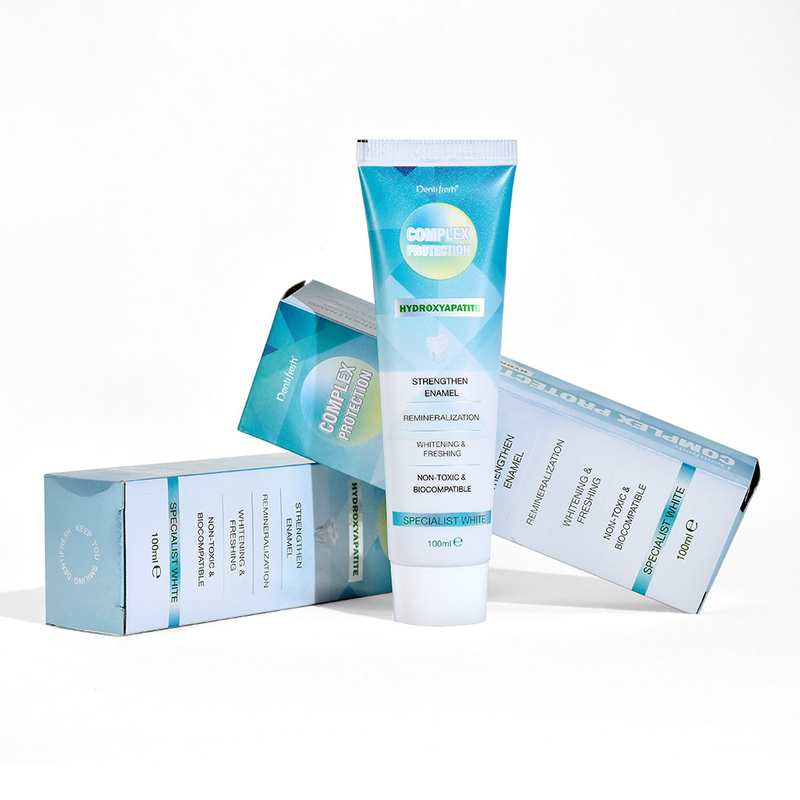 DENTIFRESH 100g خمیر دندان هیدروکسیپاتیت خمیر دندان طعم نعناع خمیر دندان برای بزرگسالان خمیر دندان لوگو سفارشی