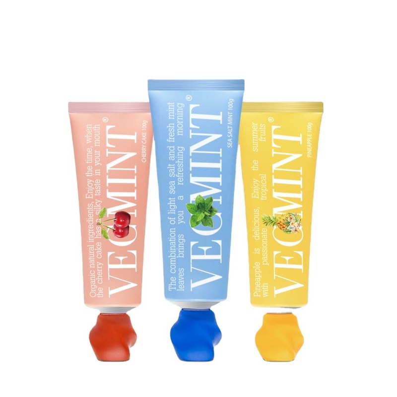 VECMINT کیک گیلاس خمیر دندانی طعم دار - با مواد طبیعی ارگانیک، تجربه خوراکی شیرینی لذت بخش