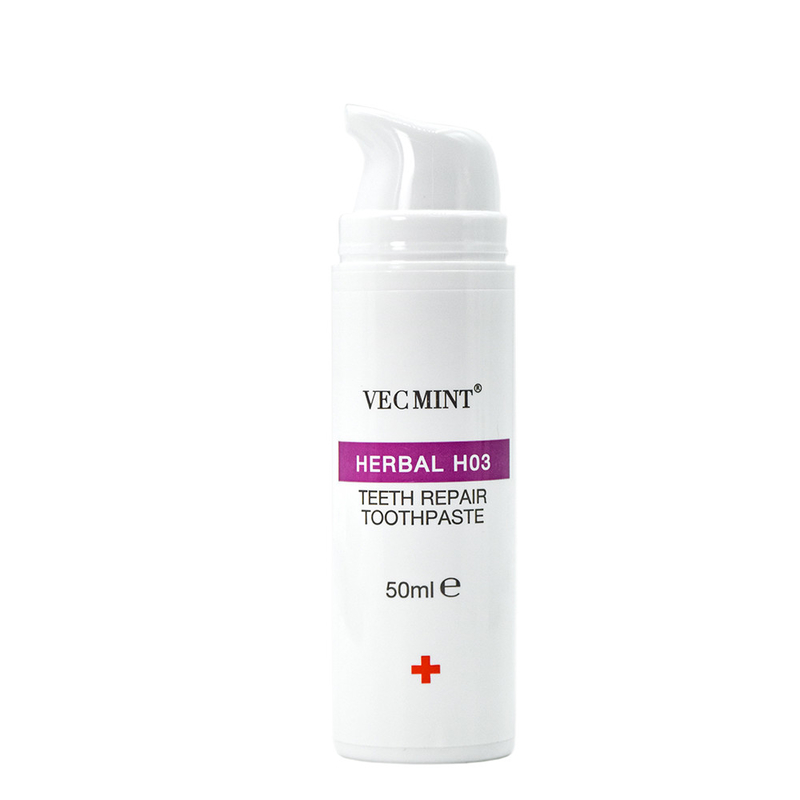 VECMINT Herbal H02 ضد حساسیت خمیر دندان - 50 میلی لیتر، فرمول آرام دهنده برای دندان های حساس