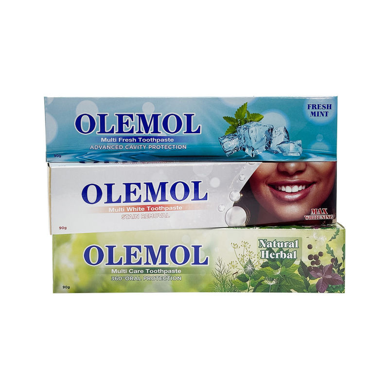 OLEMOL Multi White Toothpaste 90g - فرمول Max Whitening & Stain Removal برای روشن کردن موثر دندان ها و مراقبت های روزانه دهان