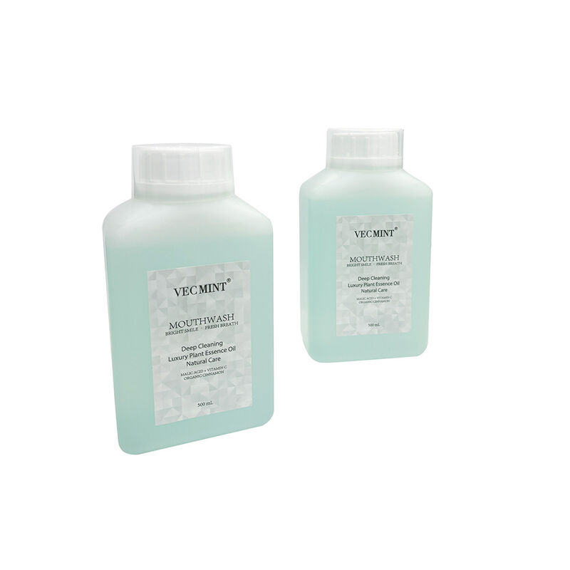 شستشوی دهان طبیعی VECMINT - تمیز کردن عمیق مراقبت از دهان شستشوی دهان با روغن نباتات لوکس برای تنفس تازه 500 میلی لیتر
