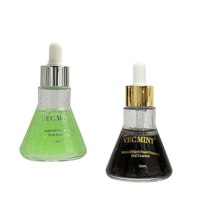 VECMINT چای سبز طبیعی گیاهان ادویه دهان - مراقبت از دهان غلظت سرم برای بهداشت دهان روزانه 50 میلی لیتر عمده فروشی