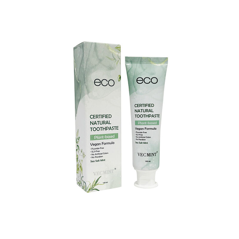 Eco Certified Natural Toothpaste Plant-Based Vegan 100ml Sea Soft Mint - OEM/ODM Available